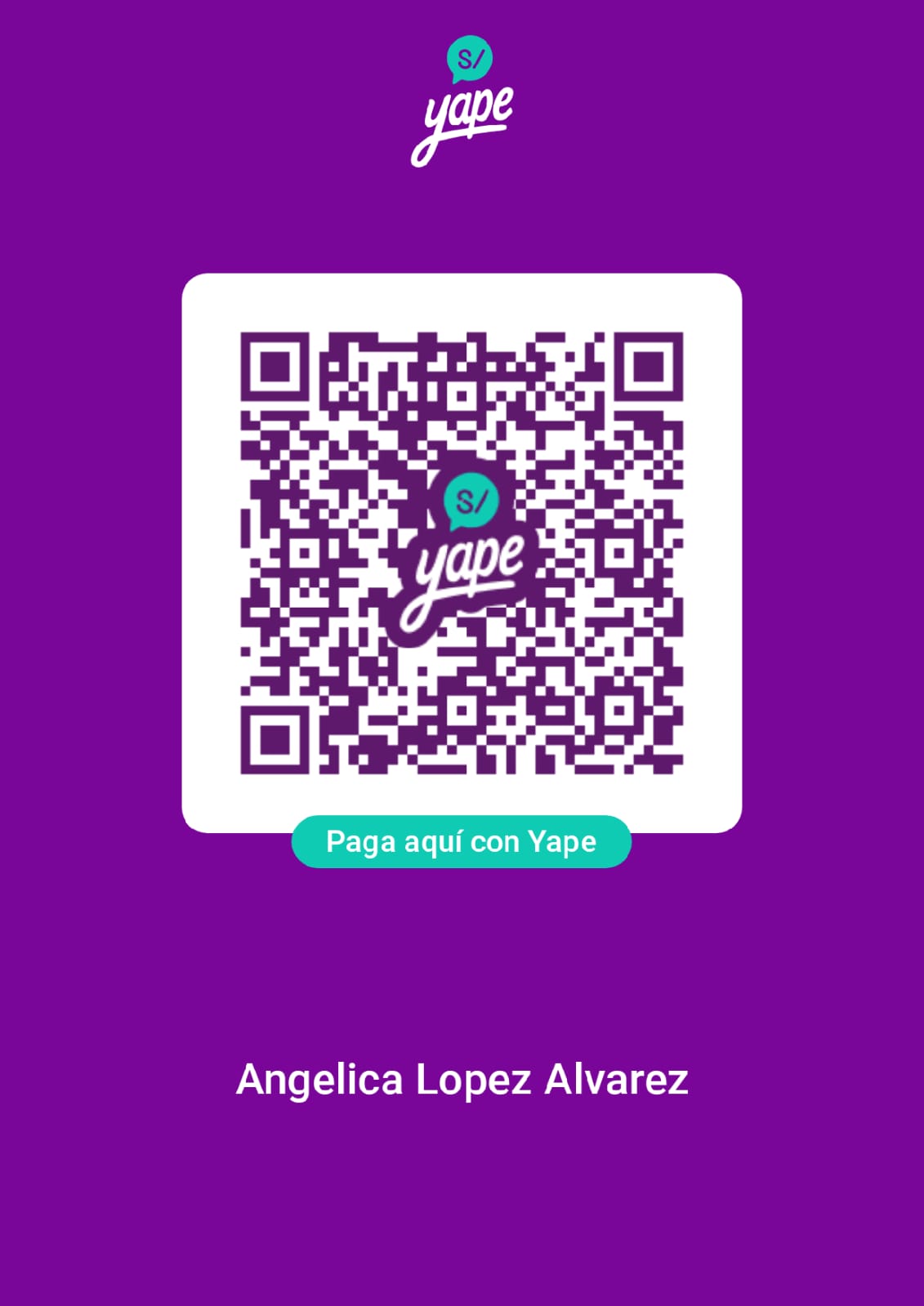 Código QR de Yape